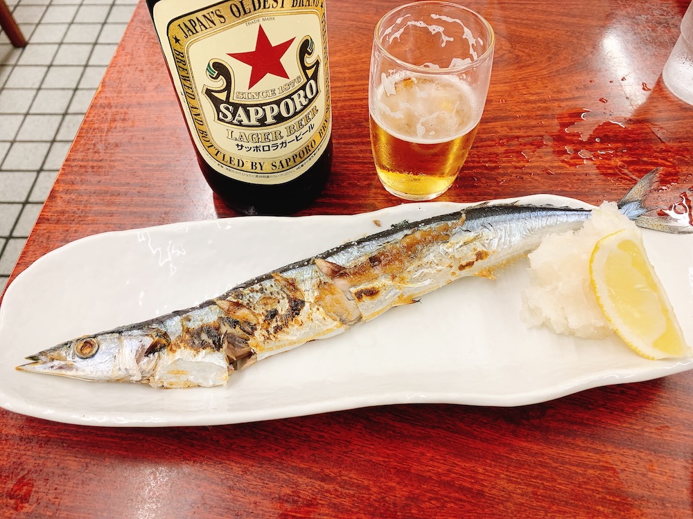 【巣鴨】地蔵通り商店街『ときわ食堂』で逆刃刀みたいな今年最初のサンマと初恋の話